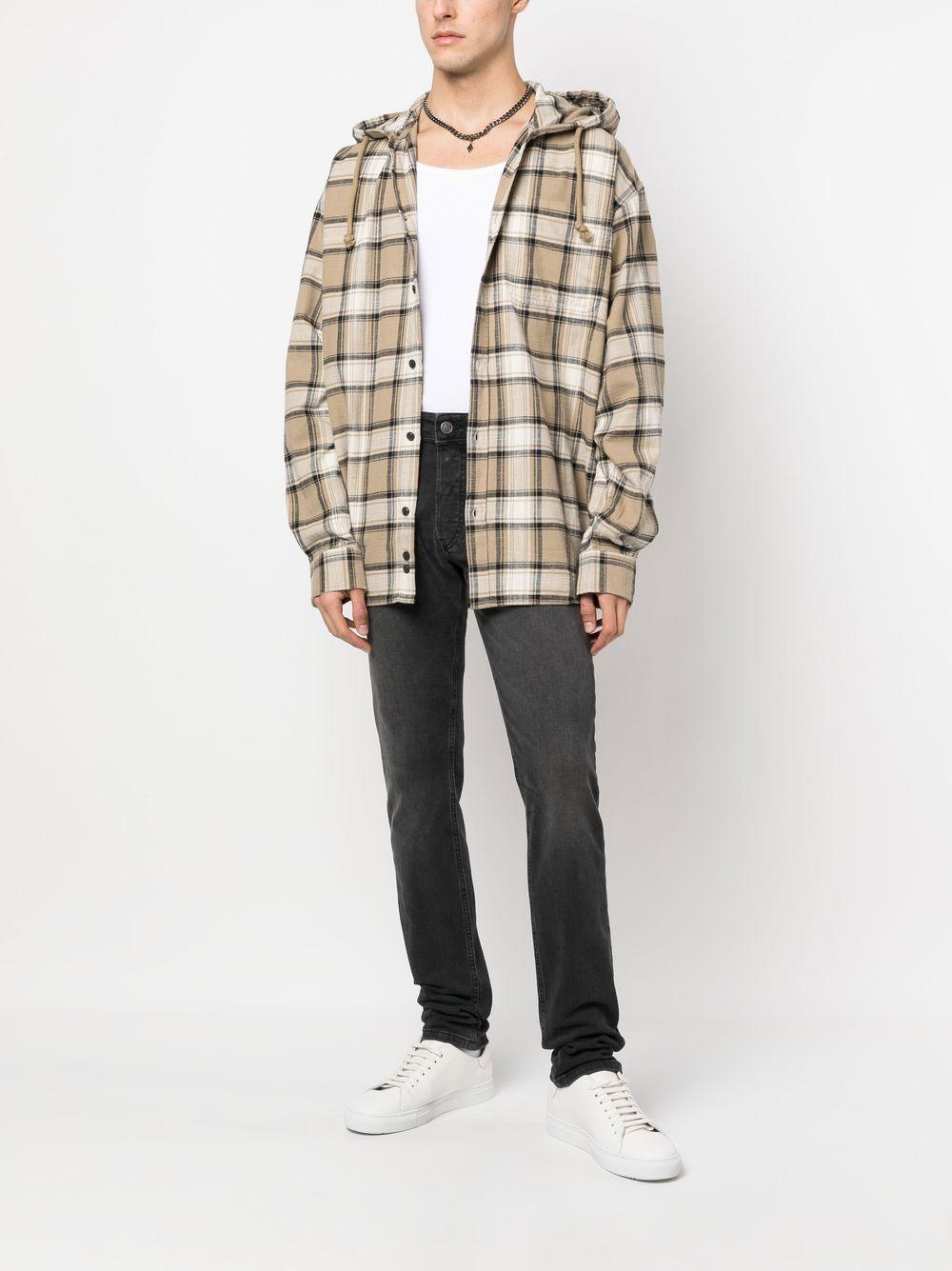 Checked Shirt Jacket In Neutrals Product Image