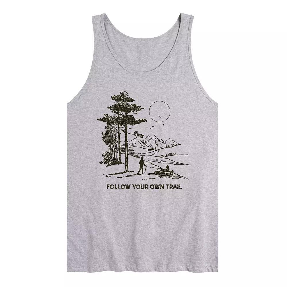 Men's Follow Your Own Trail Graphic Tank Top,  Product Image