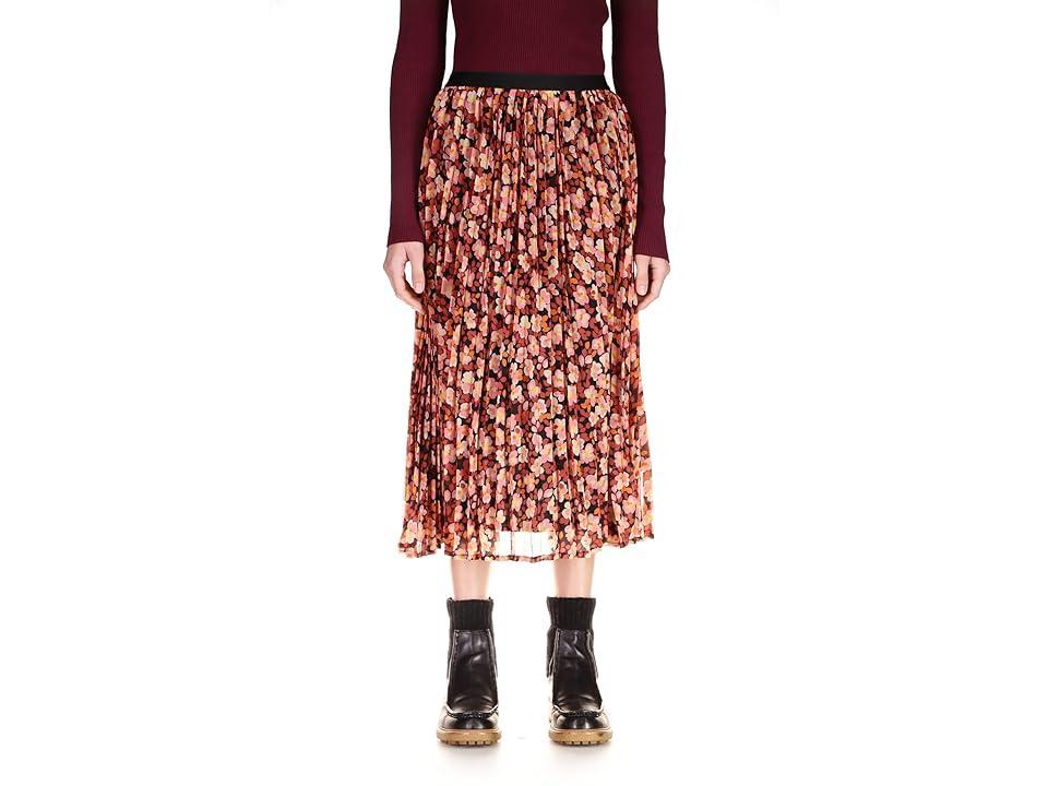 Sanctuary New Pleated Midi Skirt (Strawberry Fields) Women's Skirt Product Image