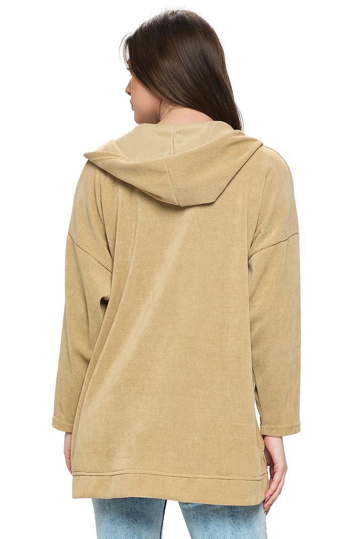 Kimora Hooded Handstitched Jacket Product Image