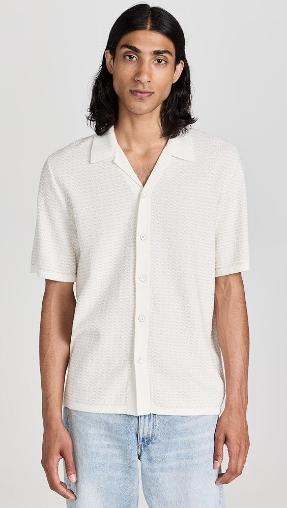 rag & bone Jacquard Avery Shirt In Zuma Toweling | Shopbop Product Image