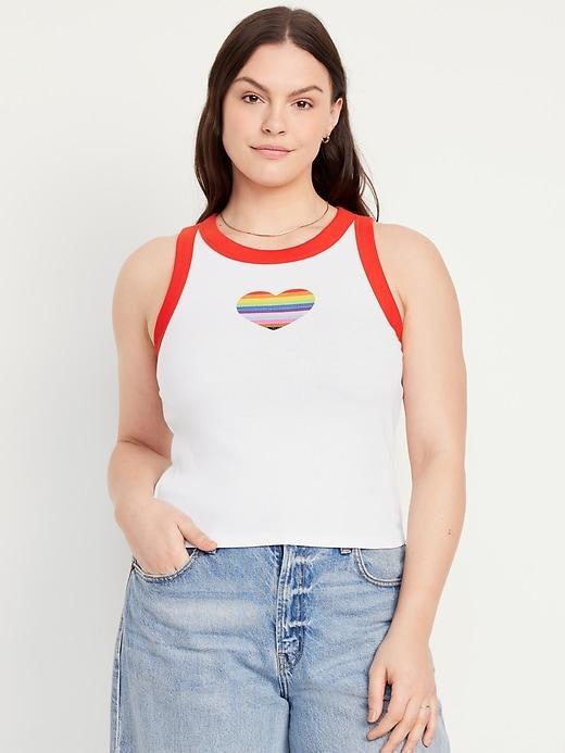 Graphic Crop Tank Top Product Image