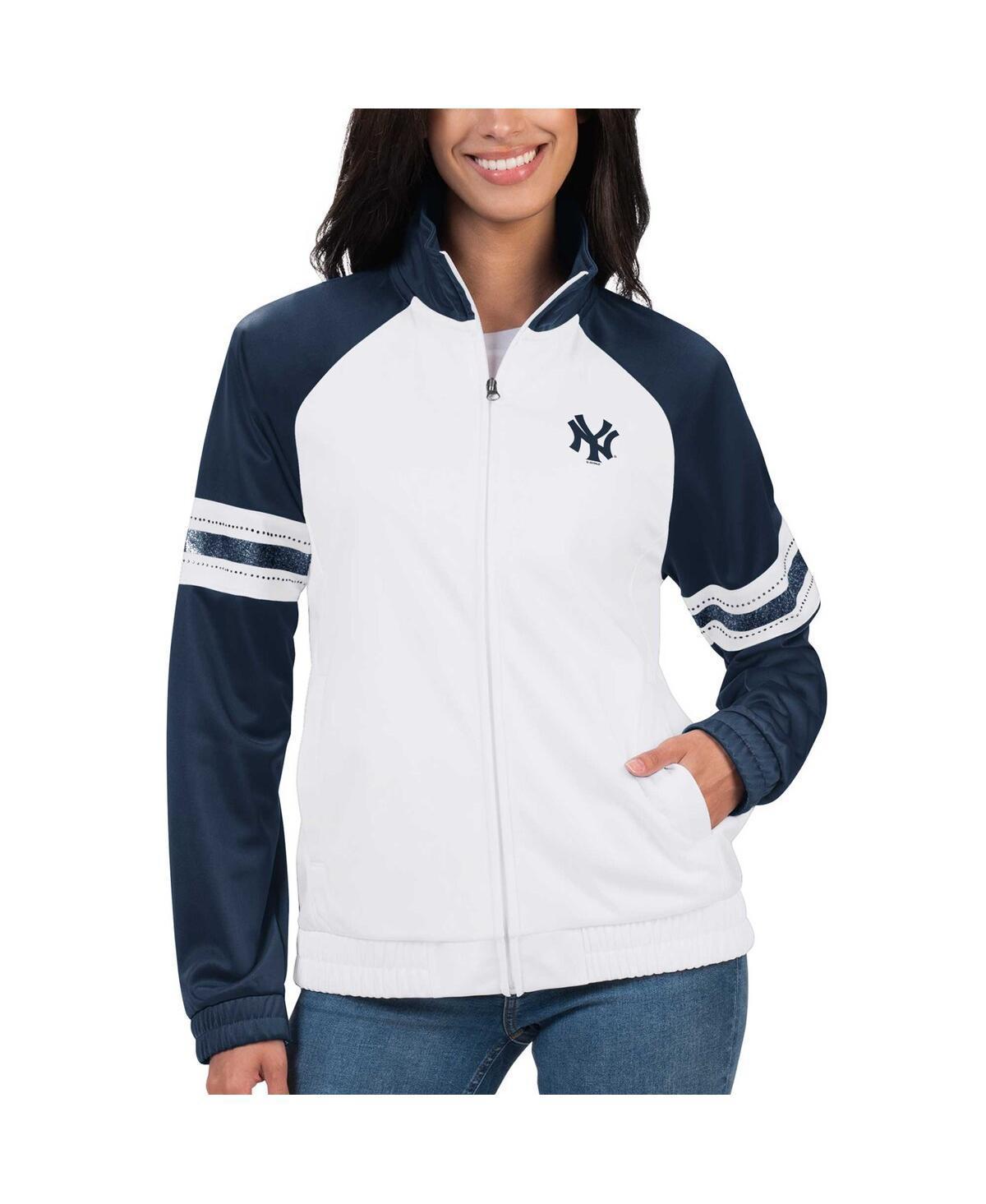 Womens G-III 4Her by Carl Banks San Diego Padres Show Up Raglan Full-Zip Track Jacket Product Image