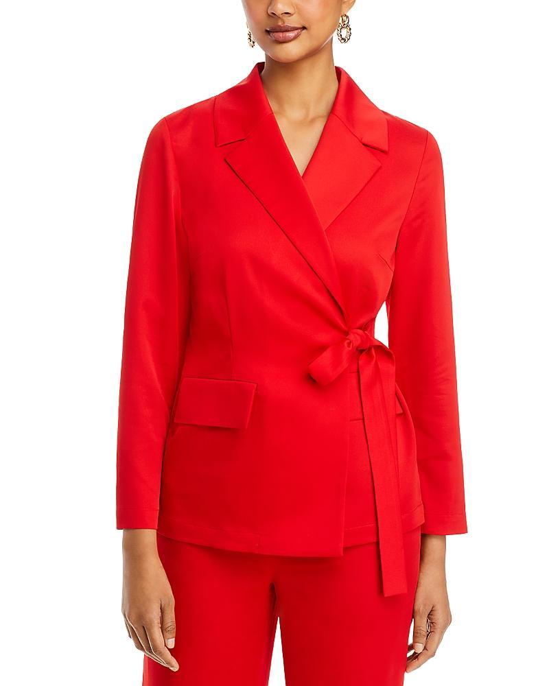 Misook Side Tie Notched Collar Blazer Product Image