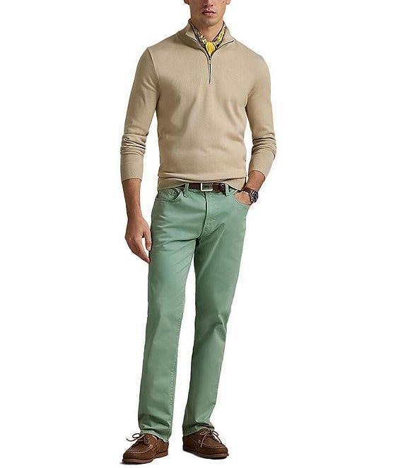 Polo Ralph Lauren Varick Slim Straight Stretch Sateen Pants Product Image