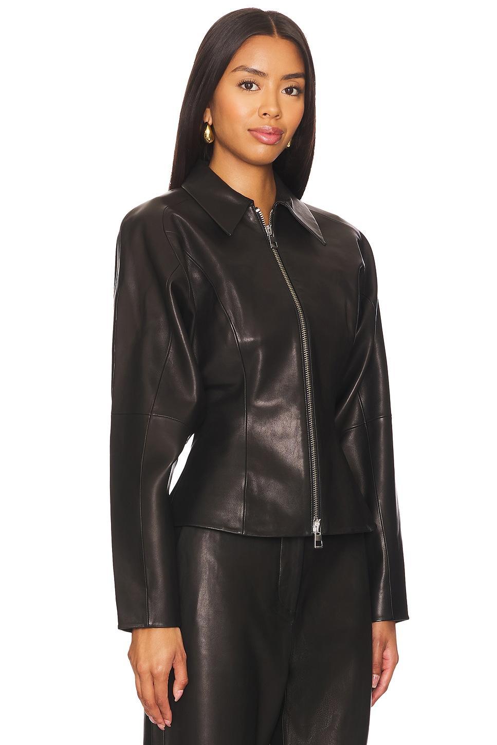 Fitted Leather Jacket The Sei Product Image