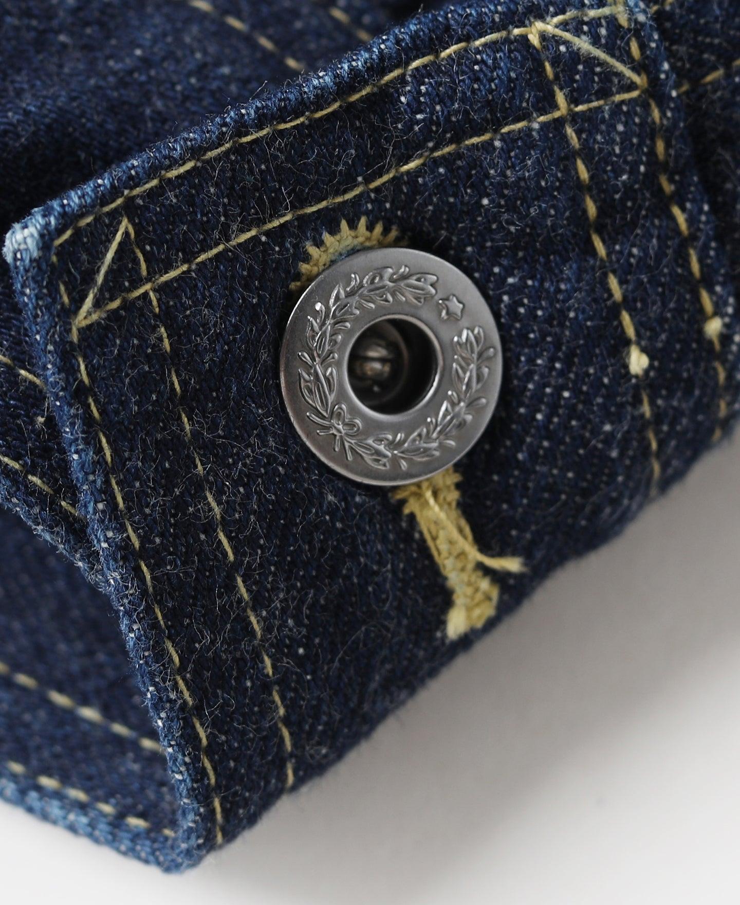 WWII Simplified Model Cowboy Selvedge Denim Jacket Product Image