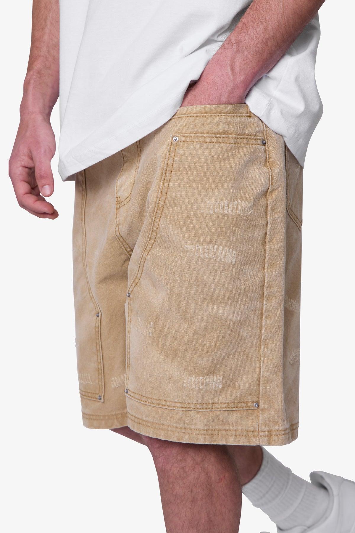 West Sands Denim Shorts - Tan Product Image