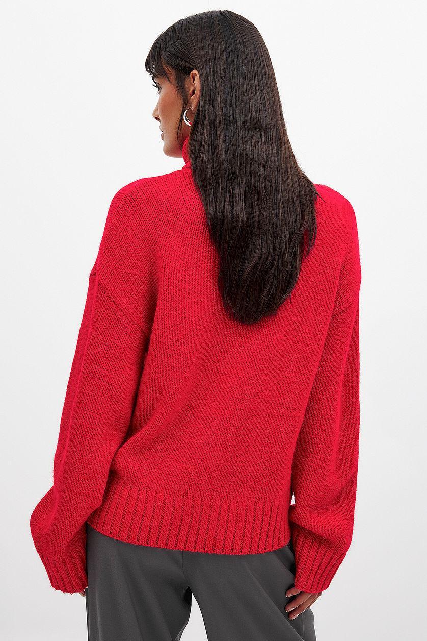 Turtle Neck Knitted Sweater Product Image