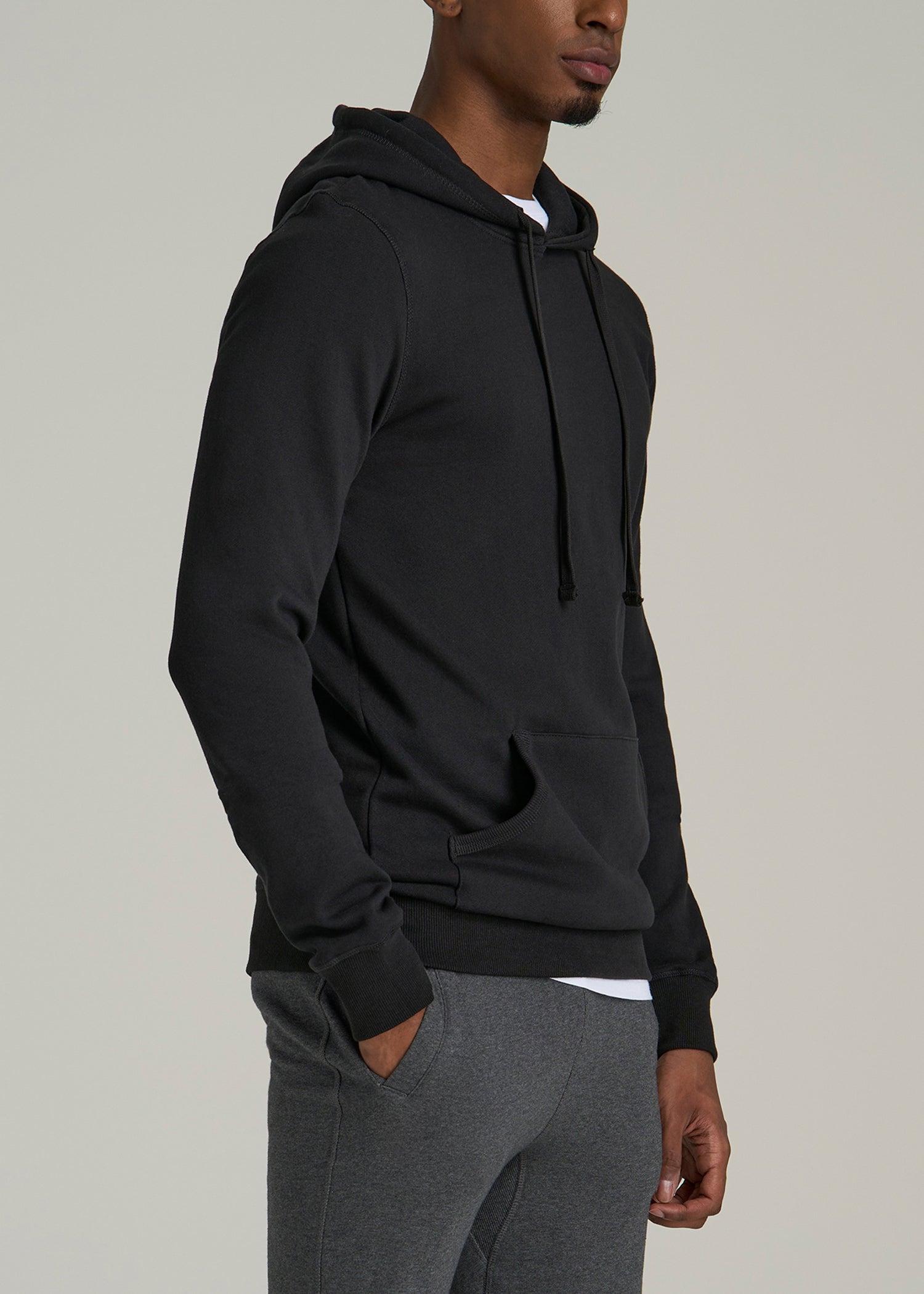 Wearever 2.0 Fleece Hoodie for Tall Men in Black Product Image