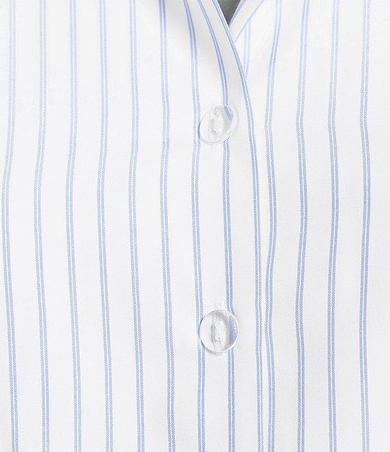 Gianni Bini Coordinating Charlie Pinstripe Button-Up Sleeveless Blouse Product Image