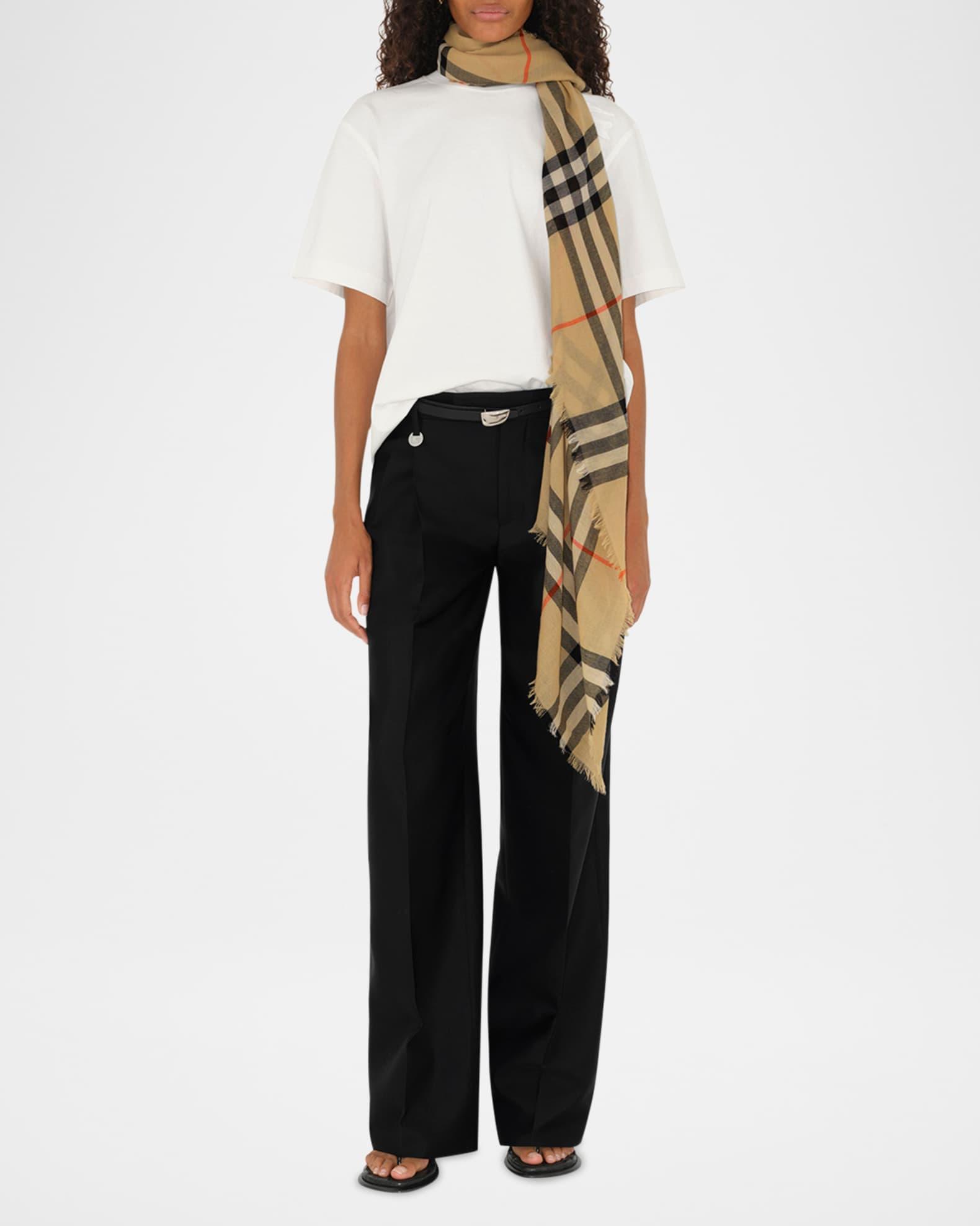Giant Check Wool Scarf  Product Image