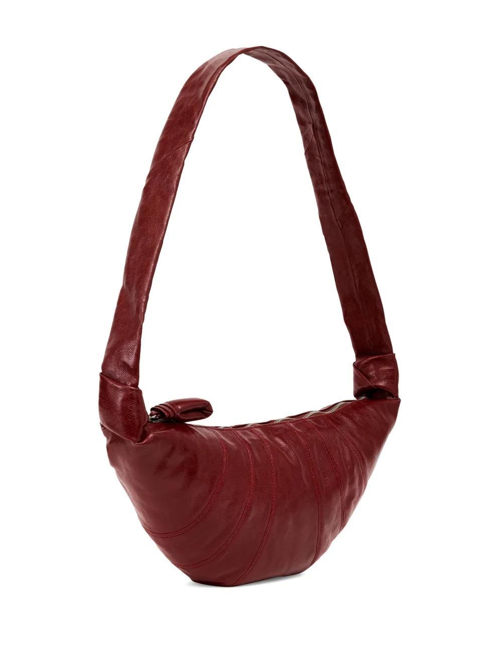 LEMAIRE Medium Croissant Cotton Bag In Red Product Image