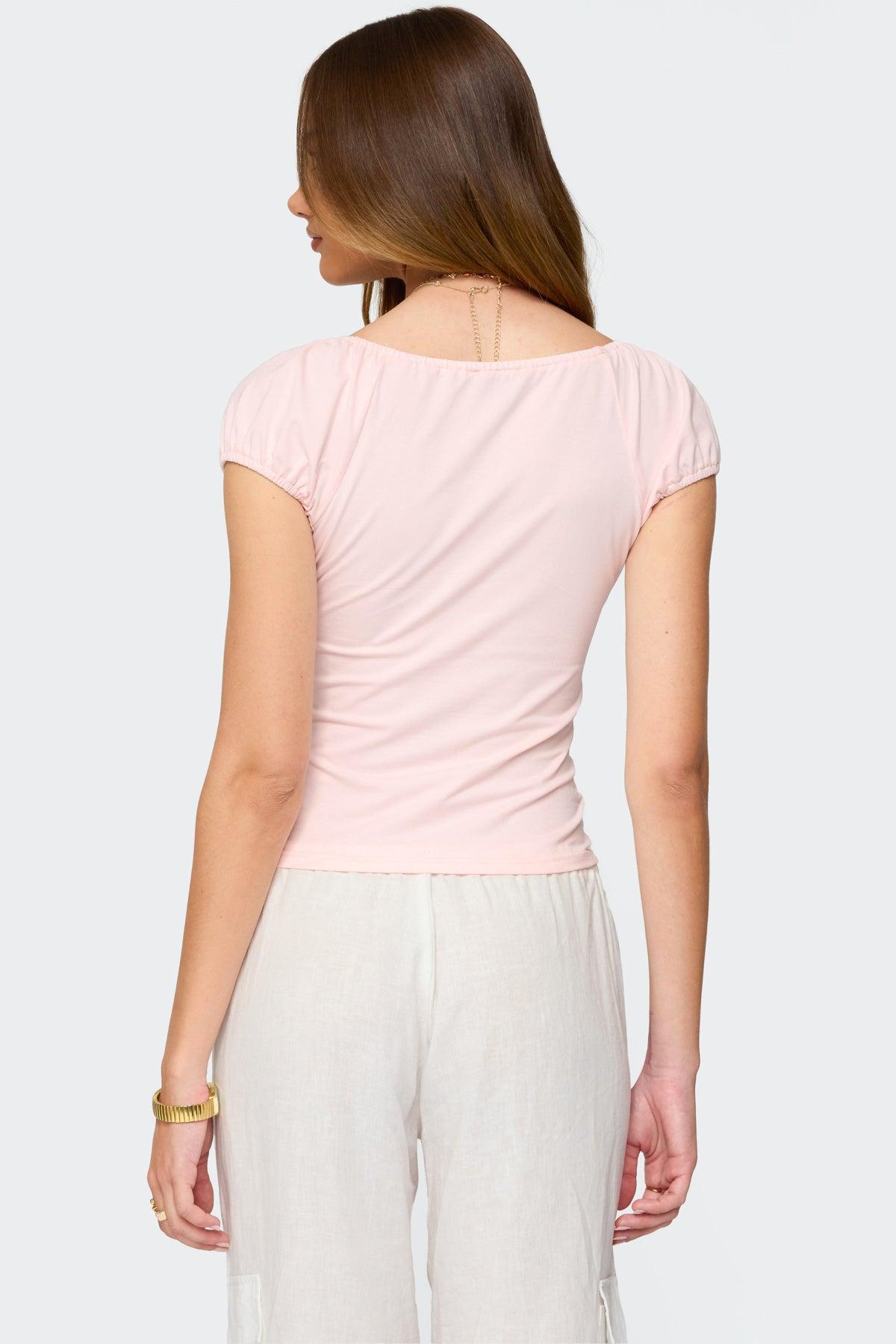 Oleana Gathered Bust Top Product Image