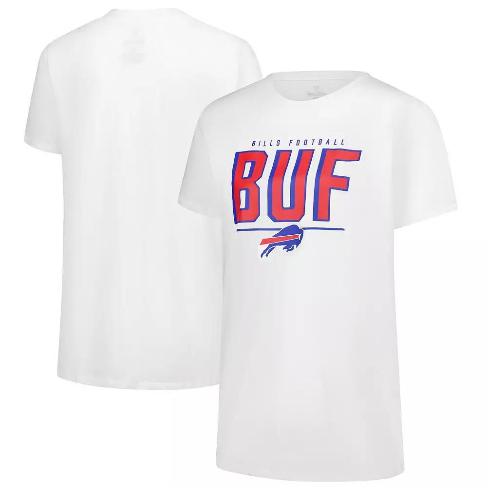 Women's Fanatics White Buffalo Bills Cheerleader T-Shirt, Size: Medium Product Image