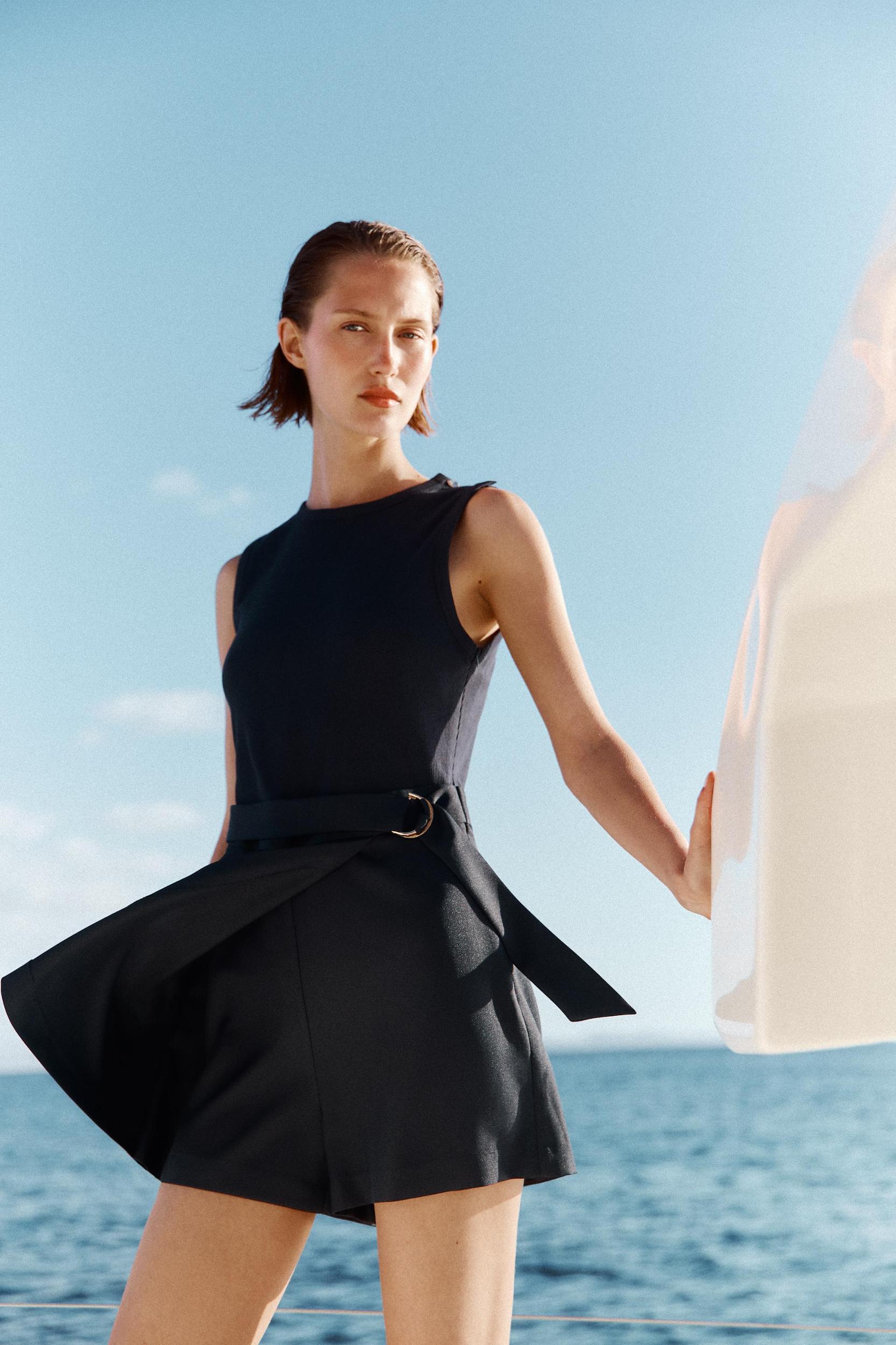 BELTED COMBINATION JUMPSUIT Product Image