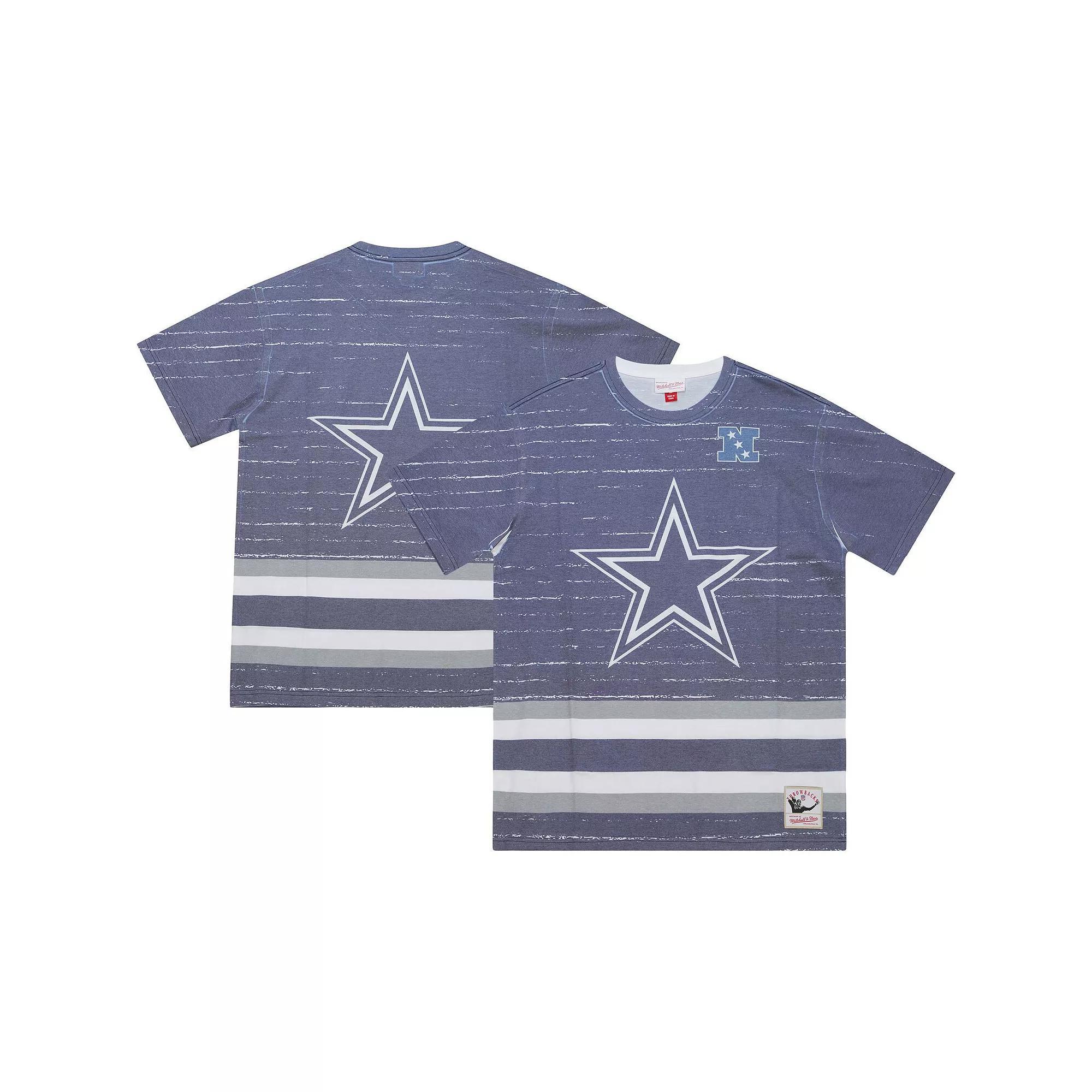 Men's Mitchell & Ness Navy Dallas Cowboys Jumbotron 3.0 T-Shirt,  Product Image