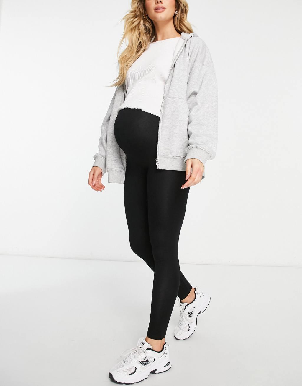 ASOS DESIGN Maternity over the bump premium supersoft leggings Product Image