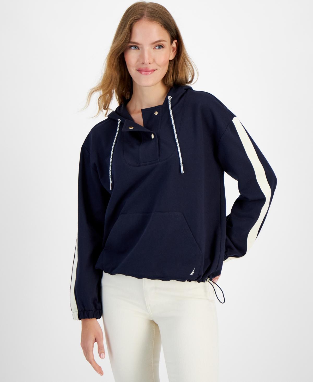 Nautica Jeans Womens Long Sleeve Hooded Sweatshirt Product Image