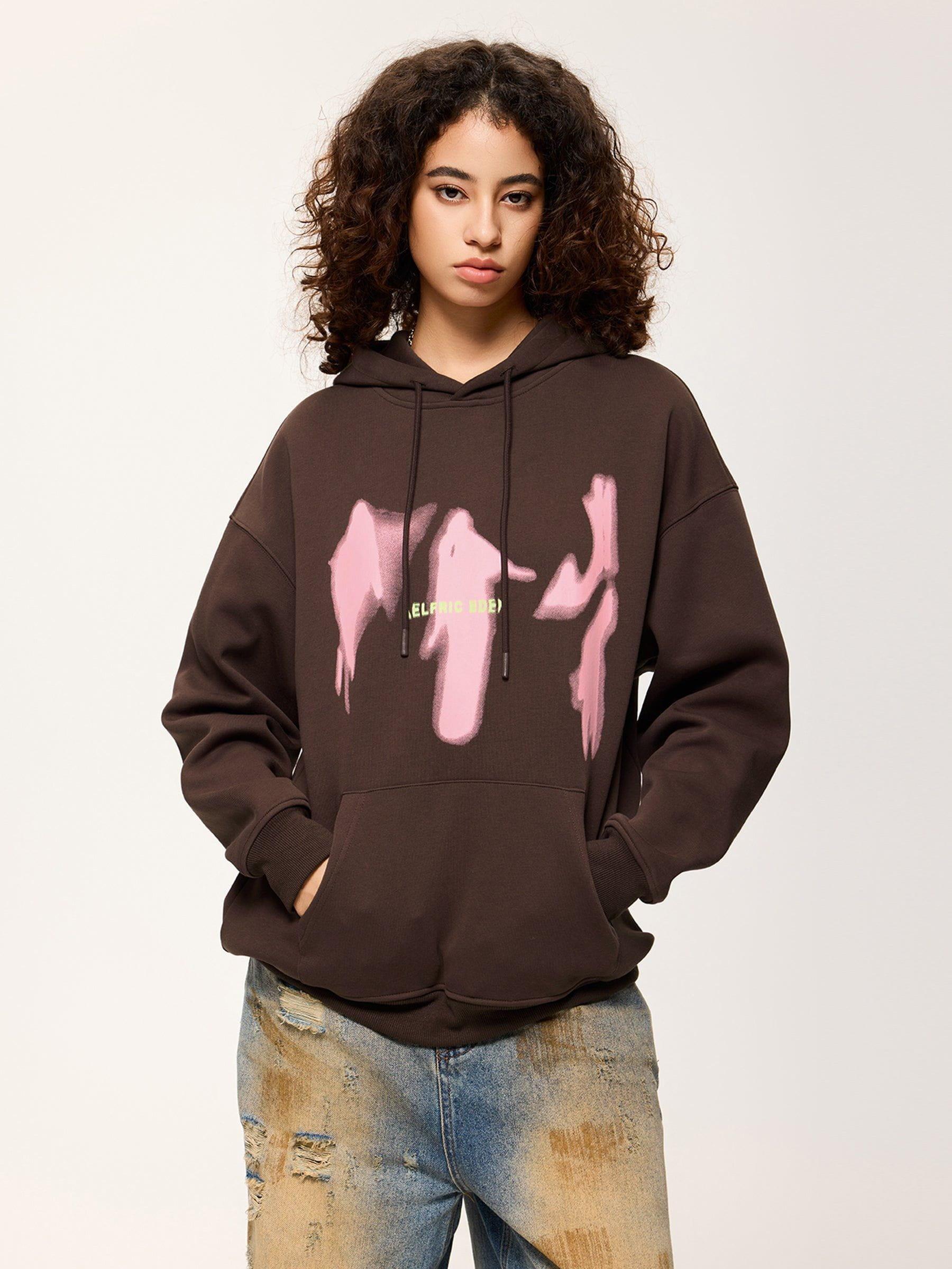 Aelfric Eden Abstract Shadow Print Hoodie Product Image