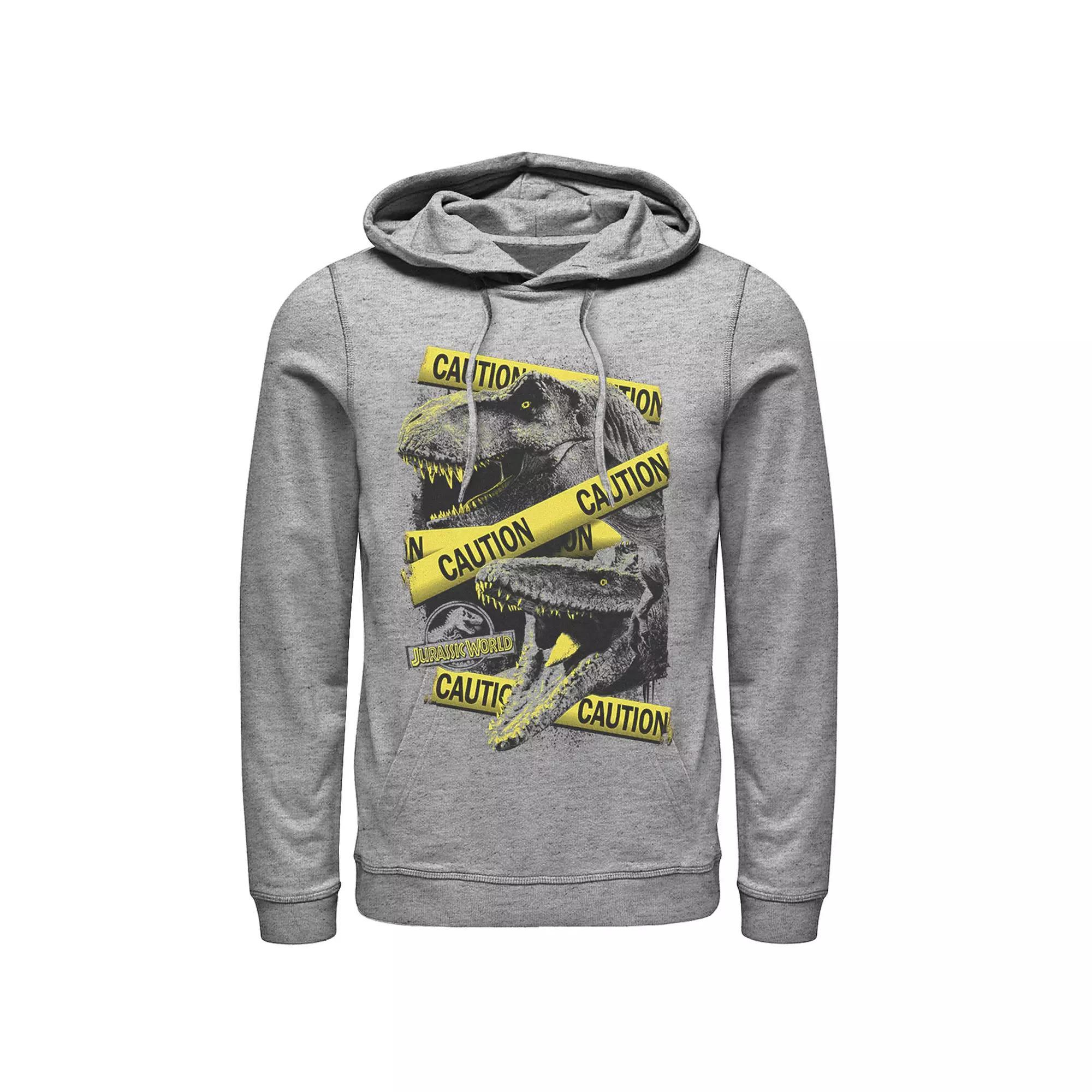 Men's Jurassic World Two Dinosaur Caution Splatter Hoodie,  Product Image