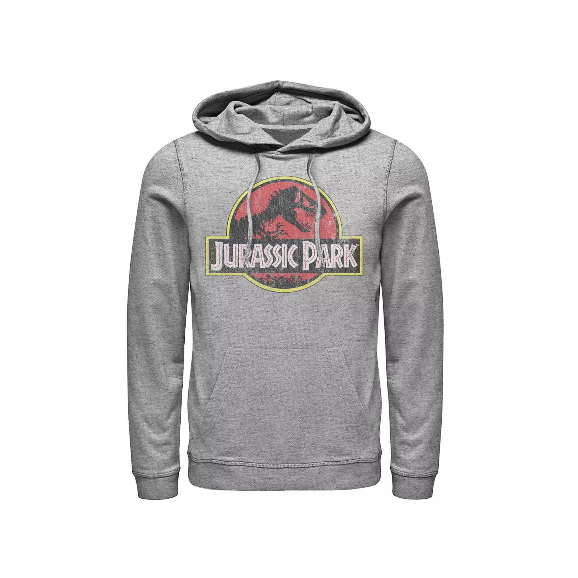 Men's Jurassic Park Staff Logo Pocket Patch Graphic Pullover Hoodie,  Product Image