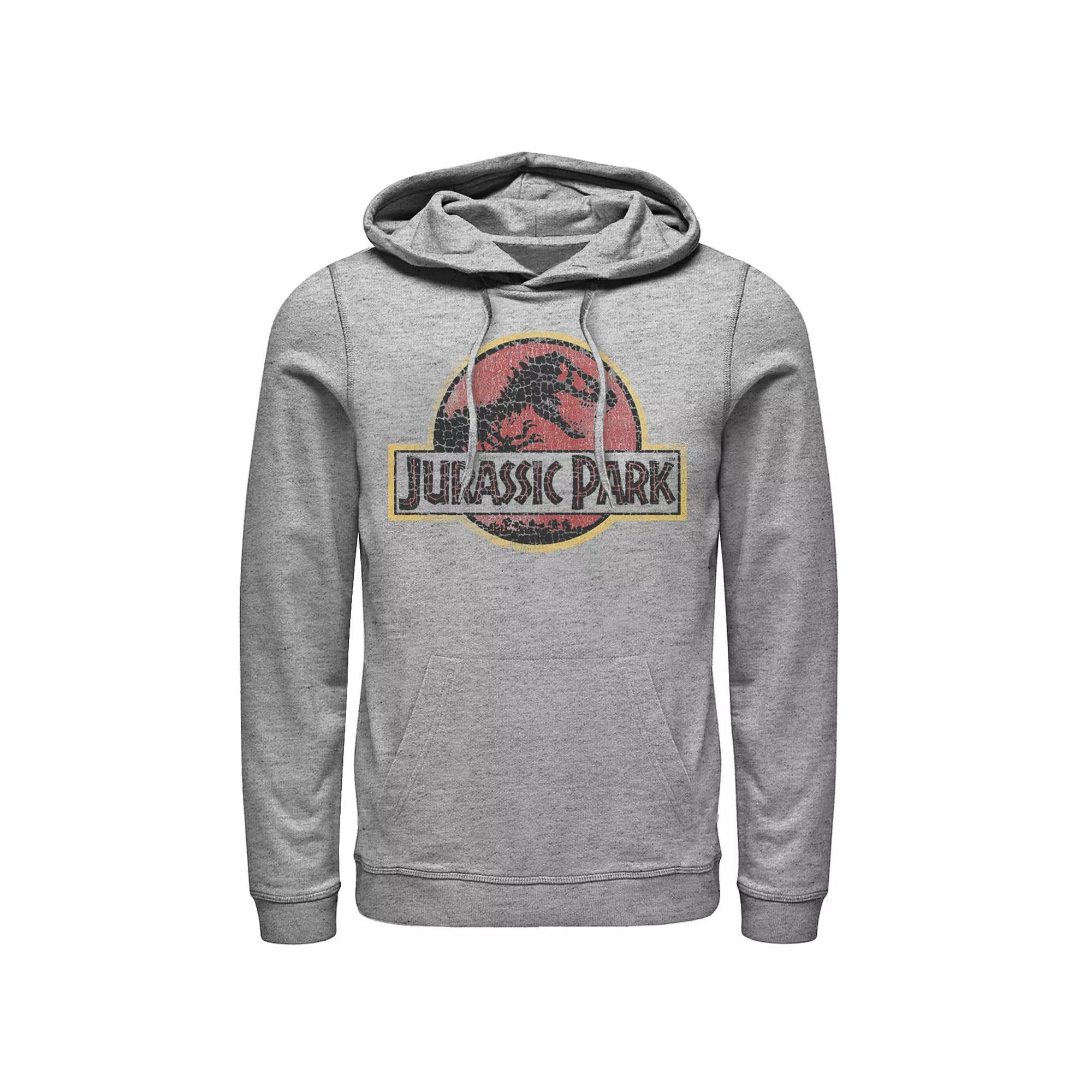 Mens Jurassic Park Logo Outlined Hoodie, Men's,  Product Image