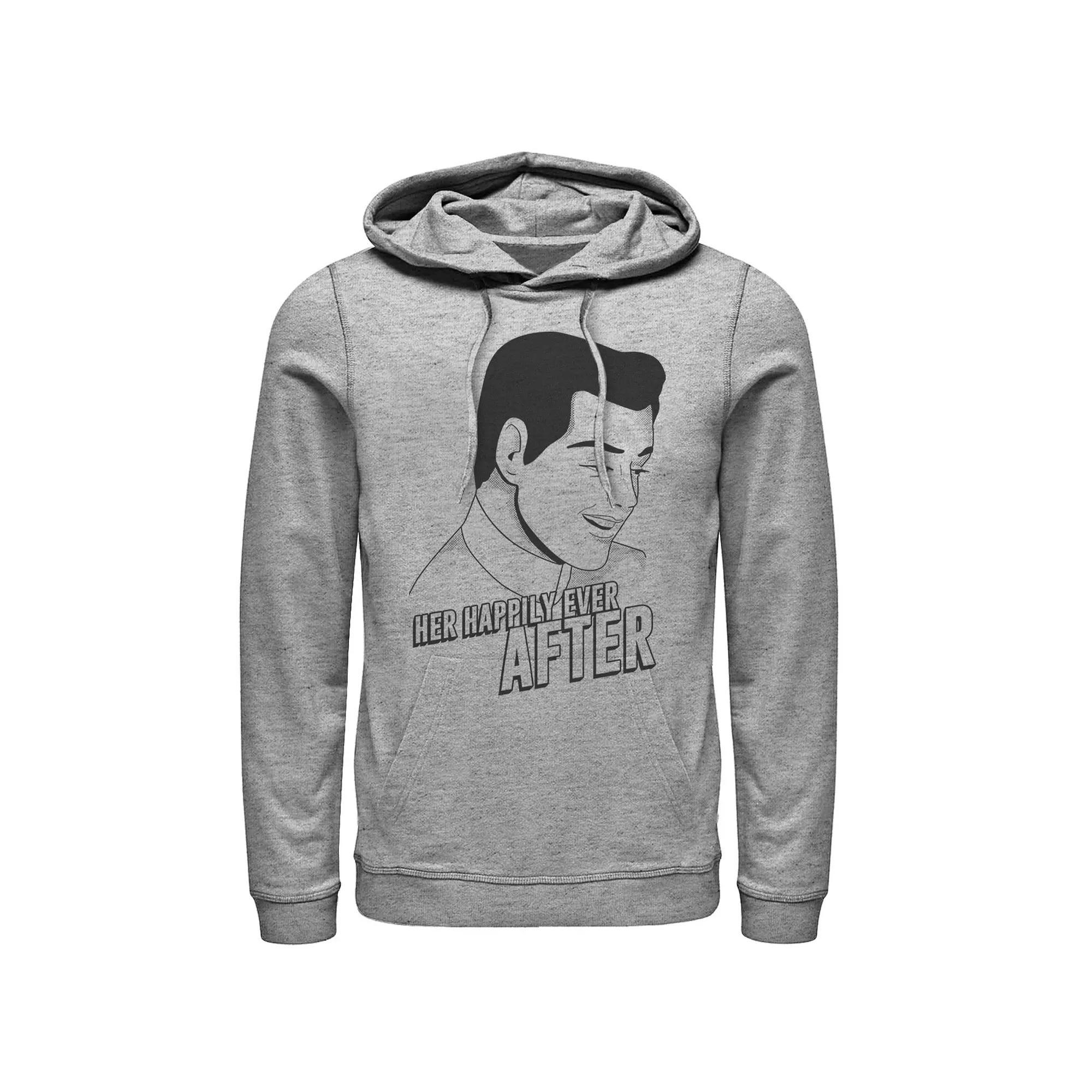 Disney's Cinderella Her Happily Ever After Men's Hoodie, Size: Small, Athletic Grey Product Image