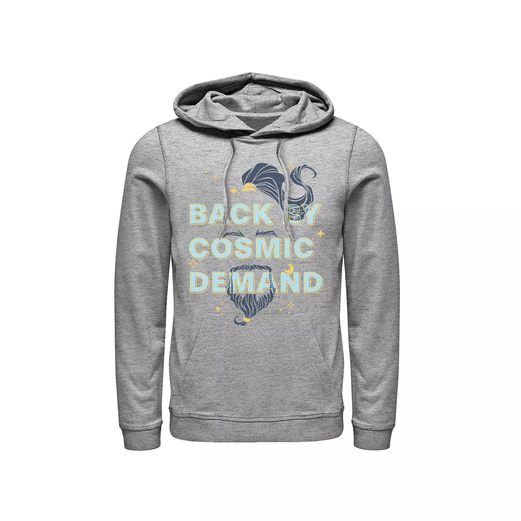 Disney's Aladdin Men's Genie "Back By Cosmic Demand" Graphic Hoodie, Size: Large, Athletic Grey Product Image