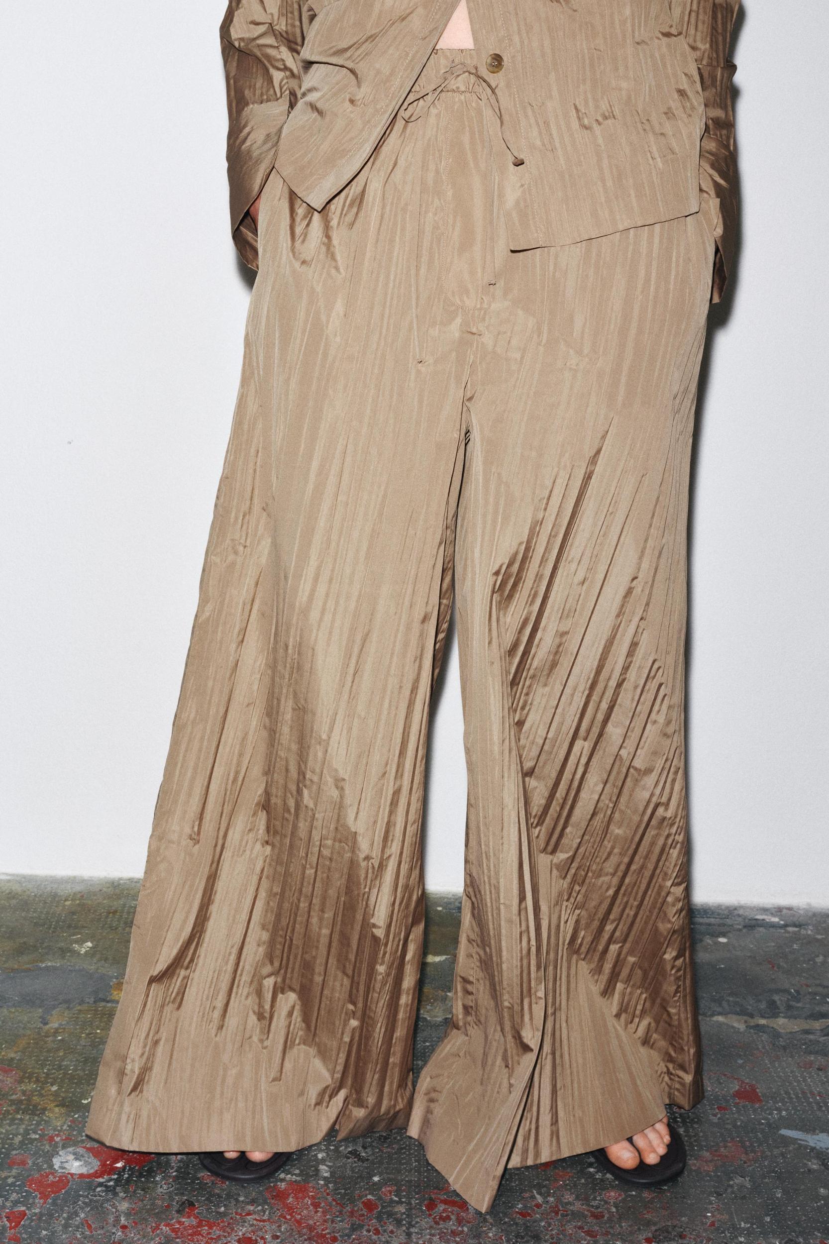 ZW COLLECTION PLEATED PALAZZO PANTS Product Image