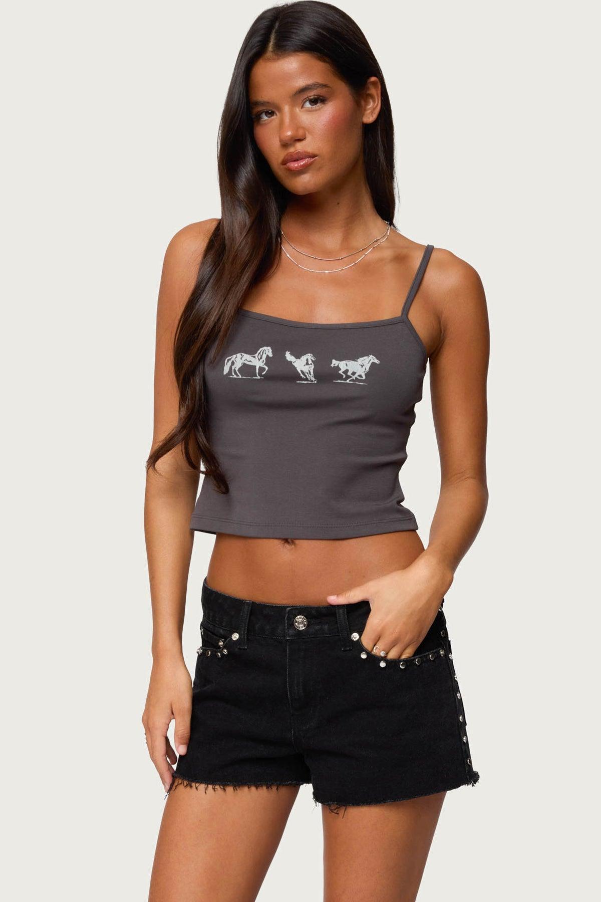Wild Horses Graphic Tank Top Product Image