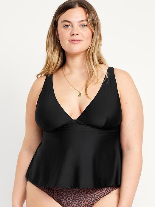 V-Neck Swing Tankini Swim Top Product Image