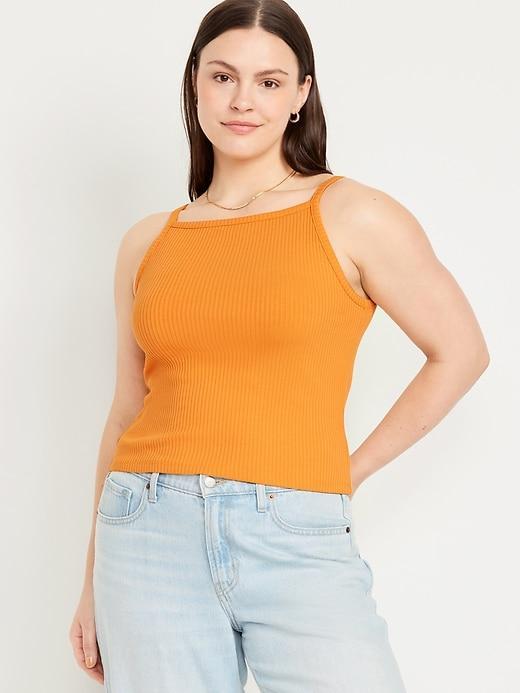 Rib-Knit Cami Tank Top Product Image