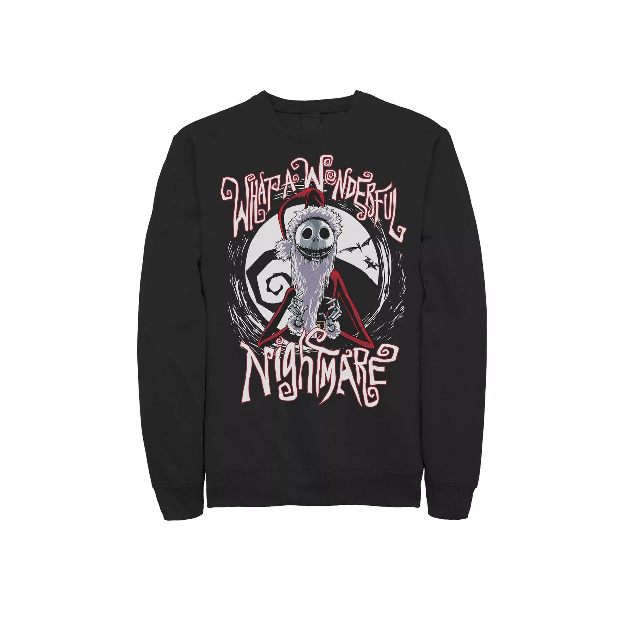 Disney's The Nightmare Before Christmas Jack Skellington Men's Santa Claus Sweatshirt,  Product Image