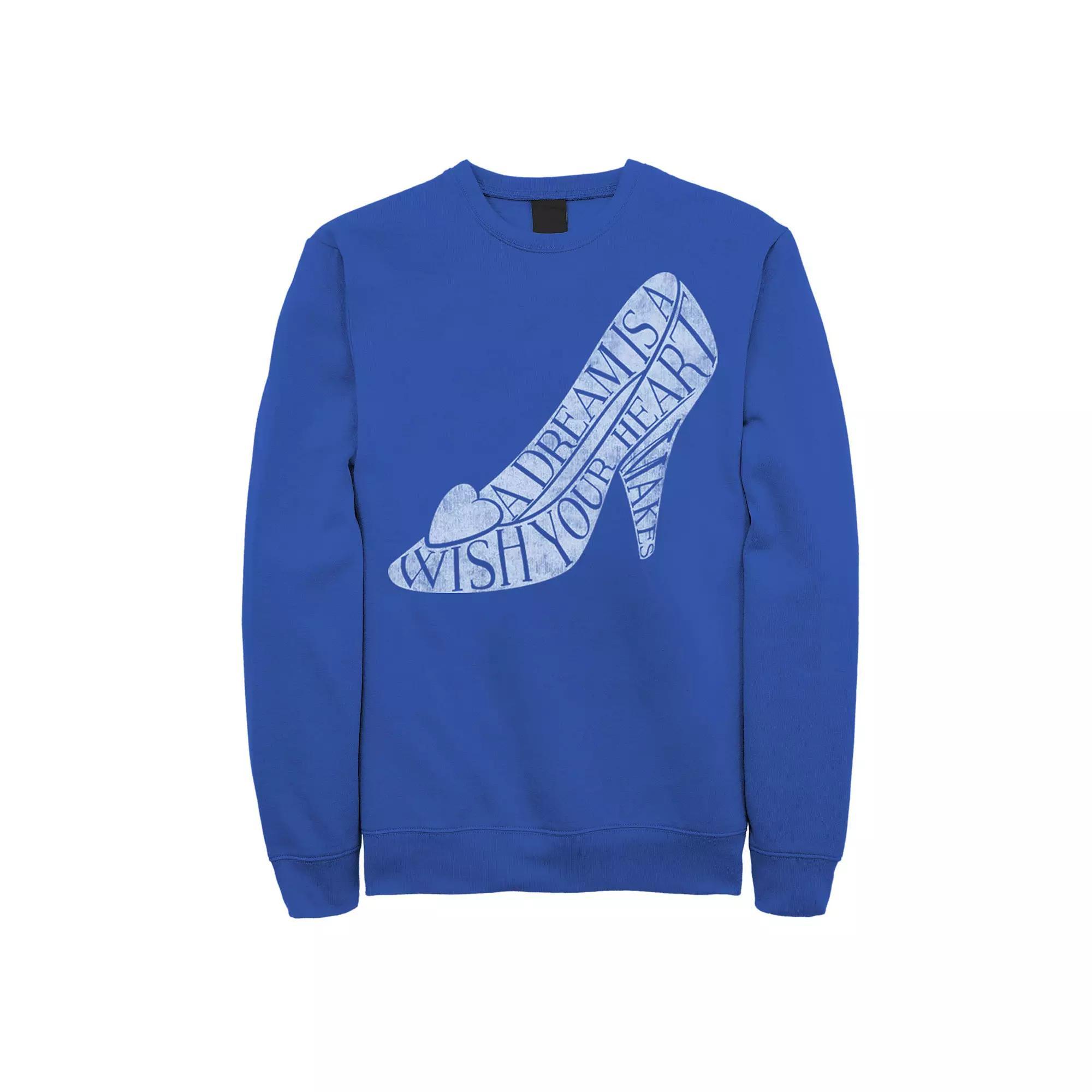 Men's Disney Cinderella Glass Slipper Quote Fill Sweatshirt,  Product Image
