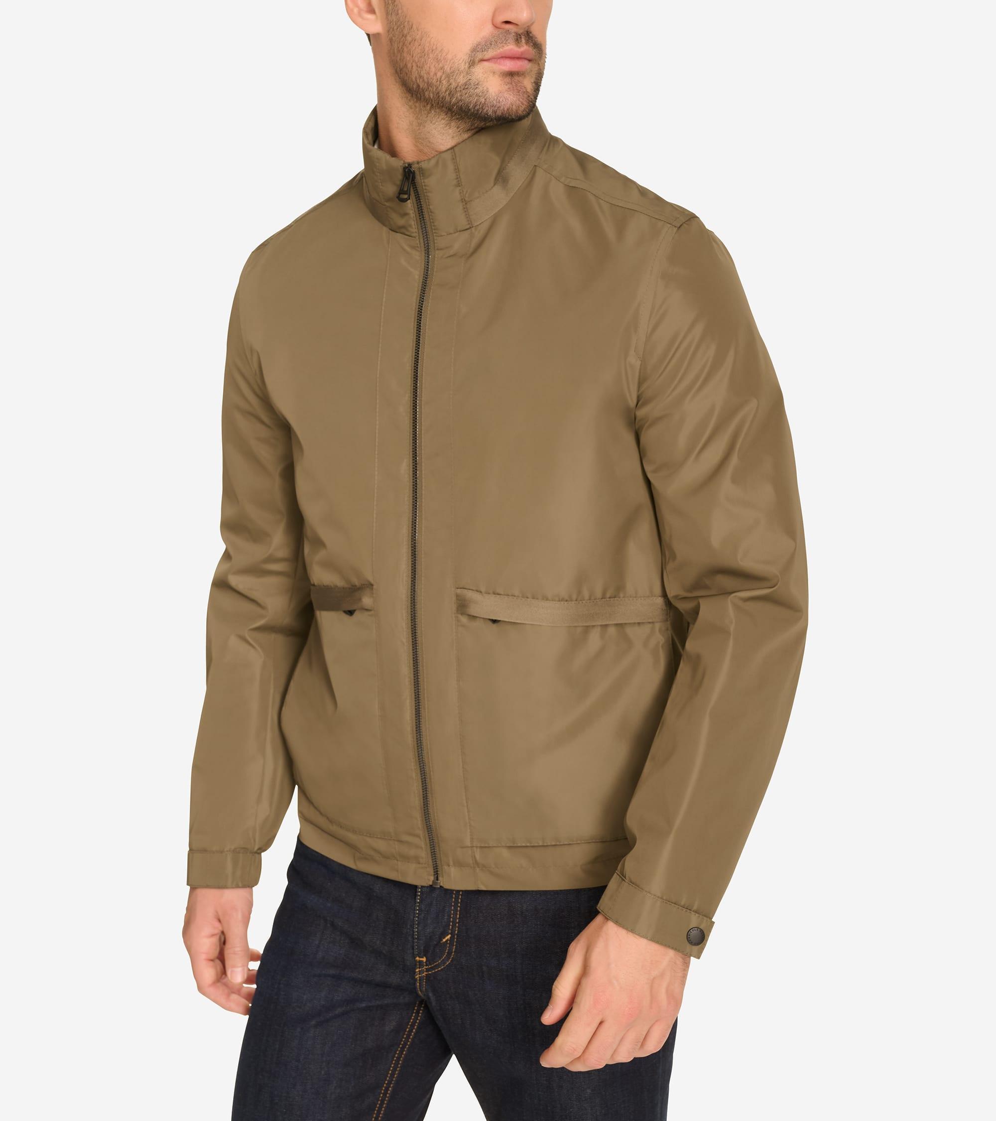 Men's Zip-up Suede Jacket Product Image