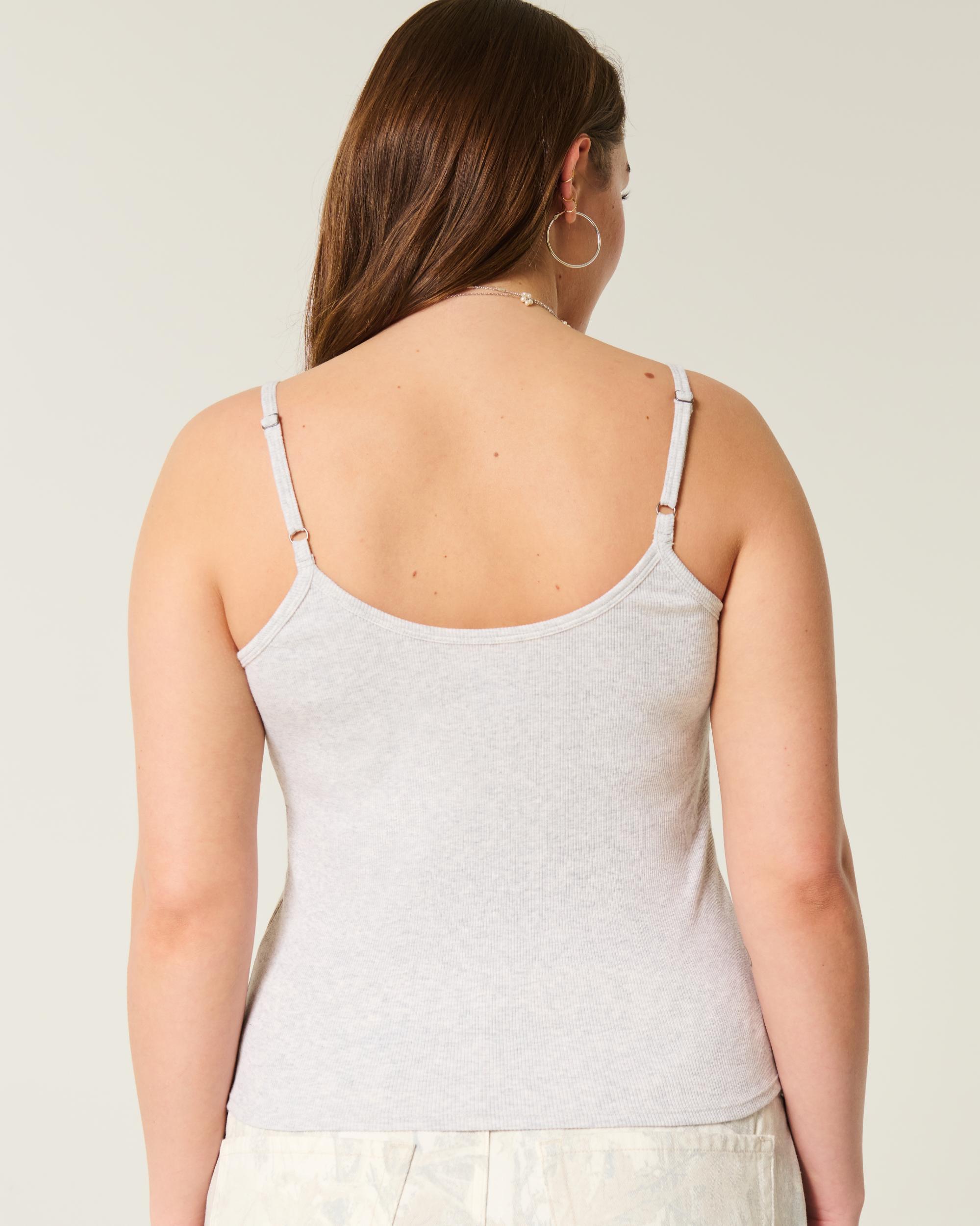 Ribbed Notch Henley Cami Product Image