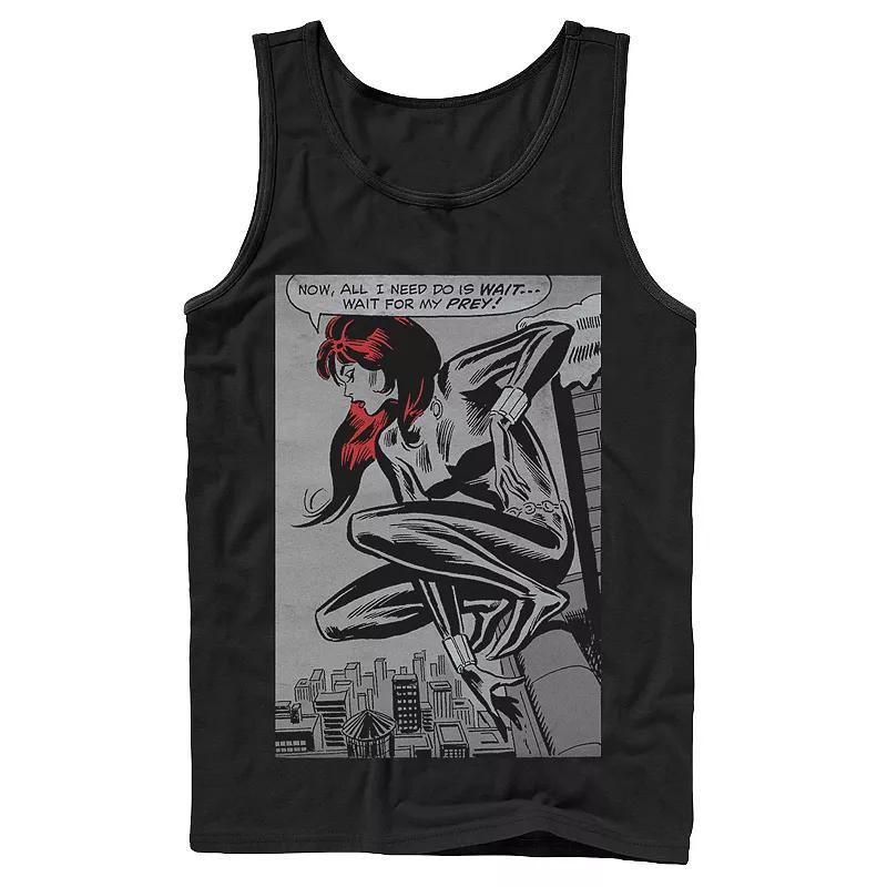 Men's Marvel Black Widow Classic Retro Panel Art Tank Top, Size: Small Product Image