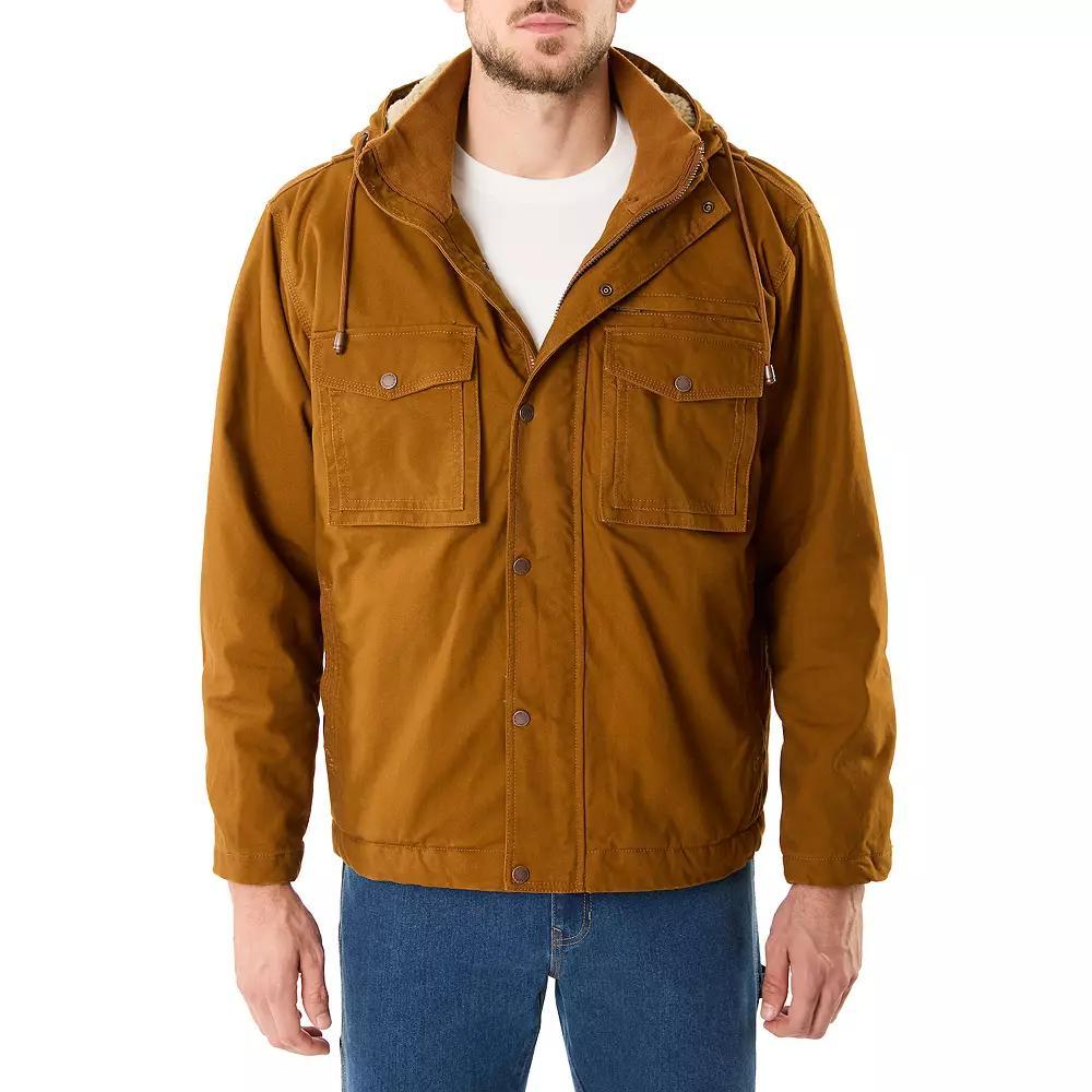 Smith's Workwear Sherpa-Lined Duck Canvas Hooded Work Jacket, Men's,  Product Image