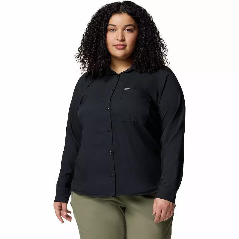 Columbia Women s Anytime Lite Long Sleeve Shirt - Plus Size- Product Image