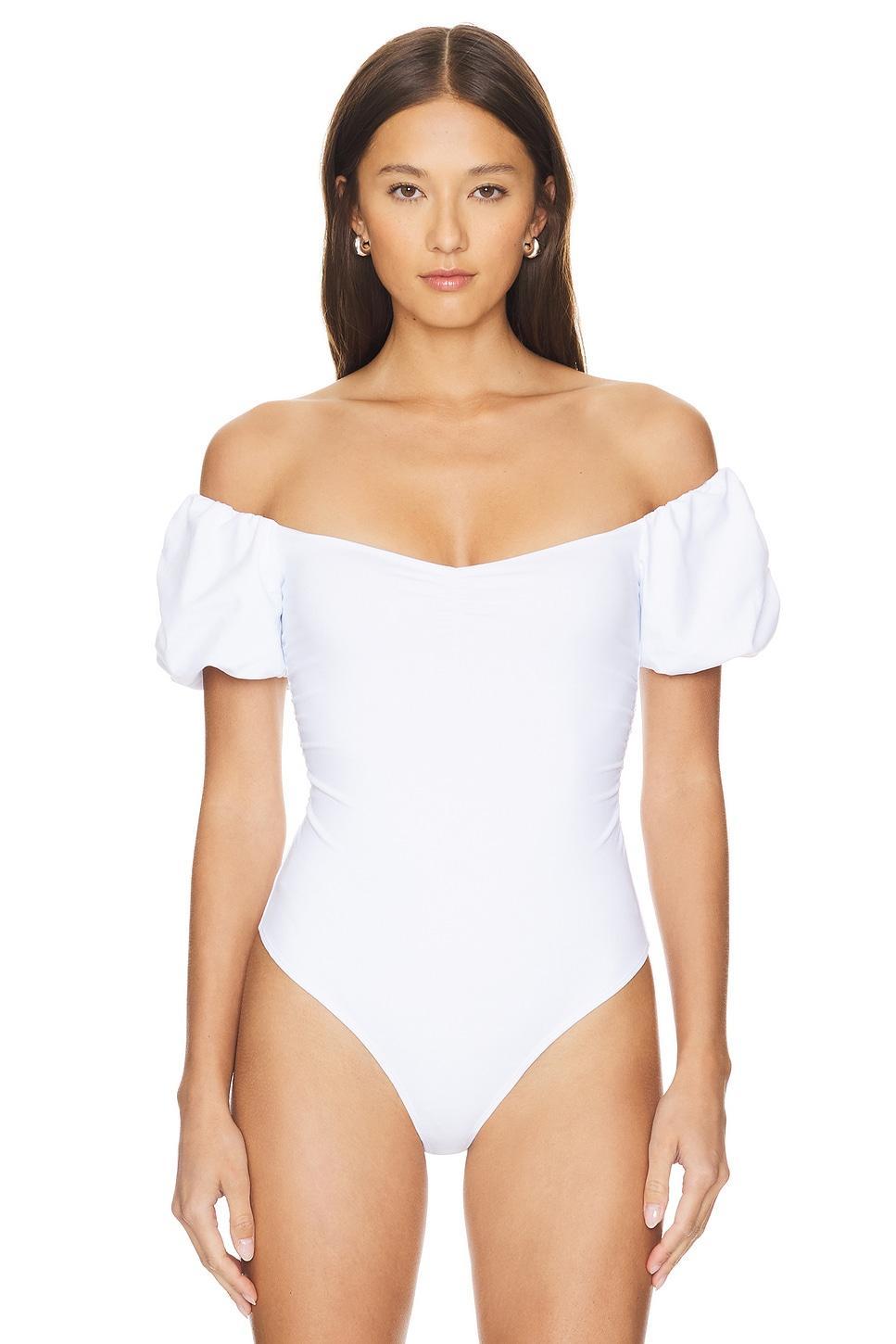 X Intimately FP Bella Bodysuit In White Free People Product Image