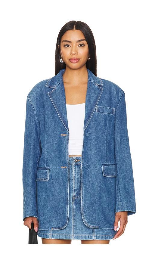 Abi Denim Oversized Blazer Bardot Product Image