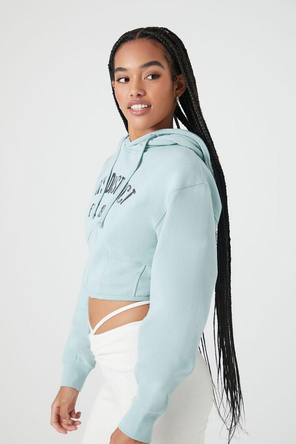 Arts District Graphic Cropped Hoodie | Forever 21 Product Image