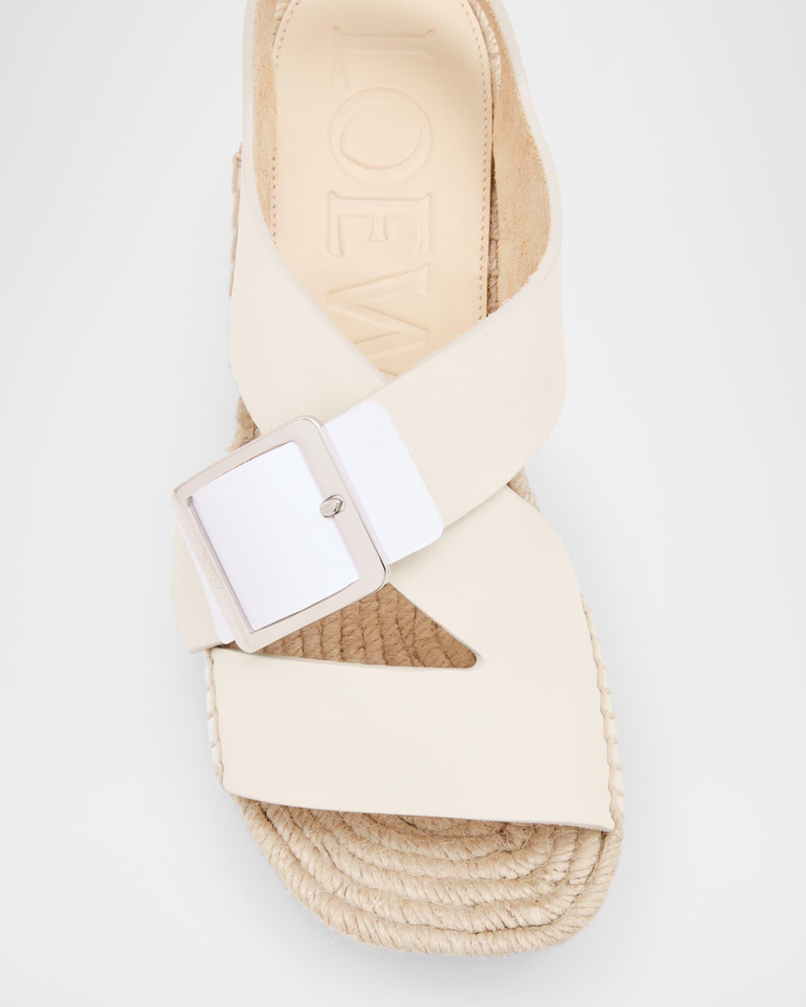 Petal Leather Platform Espadrille Sandals Product Image