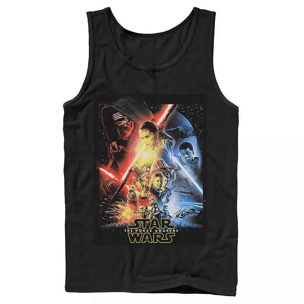 Men's Star Wars Divided Poster Tank Top, Size: Medium, Black Product Image