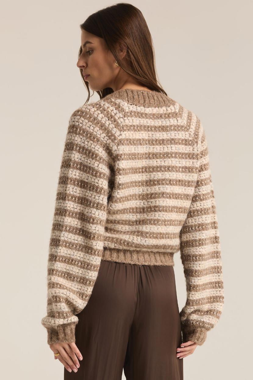 Este Metallic Stripe Cardigan Product Image