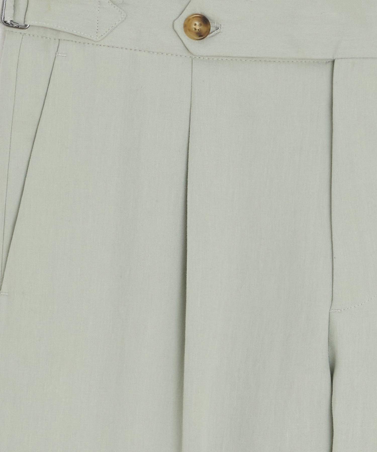 Italian Sueded Linen Side Tab Trouser Product Image