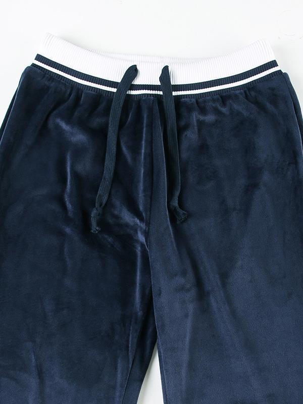 Contrast Stripe Flare Leg Pants Product Image