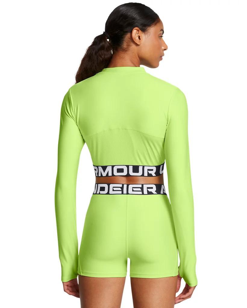 Women's HeatGear® Rib ¼ Zip Long Sleeve Product Image