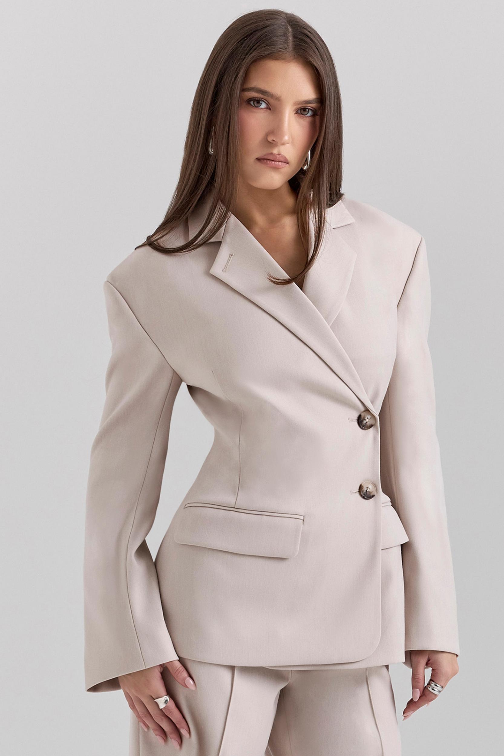 Hudson  beige hourglass blazer Product Image